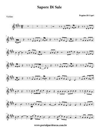 Pepino di Capri  score for Violin