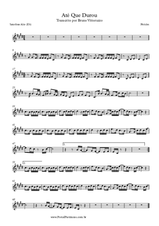 Péricles  score for Alto Saxophone