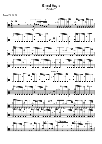 Score for Drums