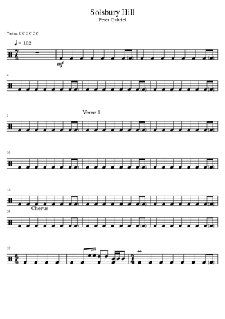 Score for Drums
