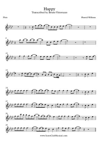 Pharrell Williams Happy score for Flute