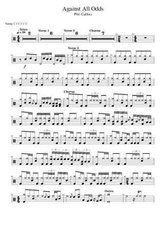 44000  - Against All Odds - Schlagzeug