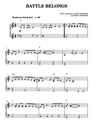 Score for Piano