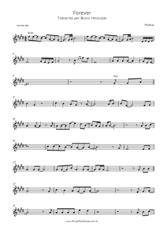 Pholhas Forever score for Clarinet (Bb)