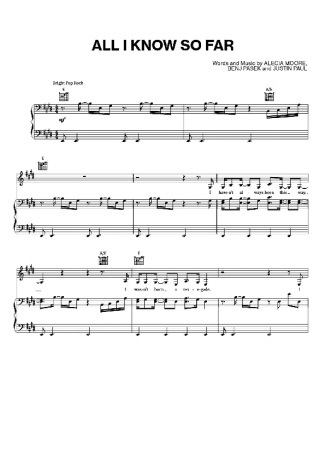 Pink  score for Piano