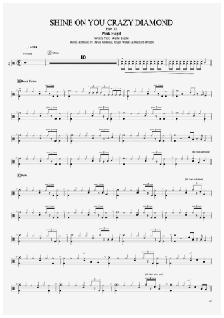 Pink Floyd  score for Drums