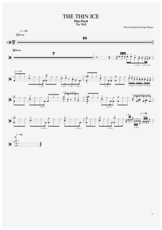 Pink Floyd  score for Drums