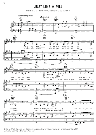 Pink  score for Piano