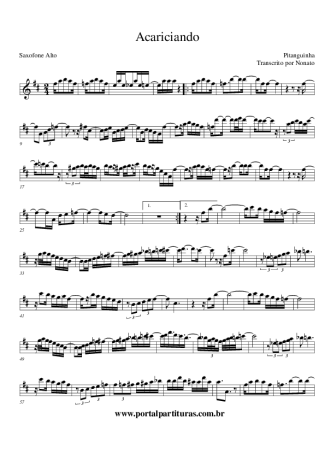 Pitanguinha Acariciando score for Alto Saxophone