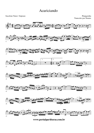 Pitanguinha Acariciando score for Tenor Saxophone Soprano (Bb)