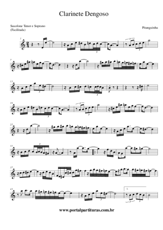 Pitanguinha Clarinete Dengoso score for Tenor Saxophone Soprano (Bb)