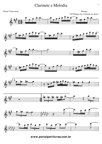 Pitanguinha Clarinete e Melodia score for Flute