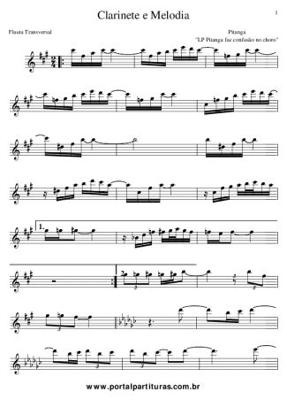 Pitanguinha  score for Flute