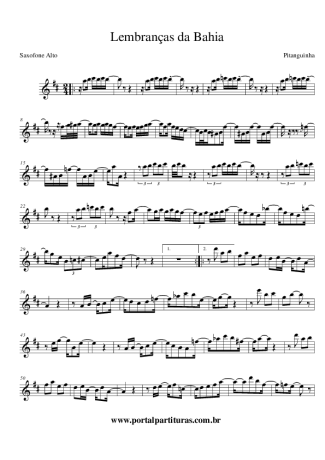 Pitanguinha  score for Alto Saxophone