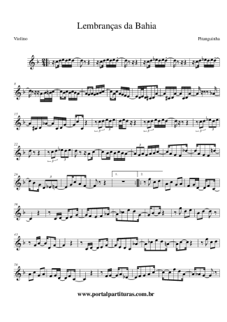 Pitanguinha  score for Violin
