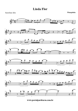 Pitanguinha Linda Flor score for Alto Saxophone