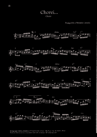 Pixinguinha Chorei score for Violin