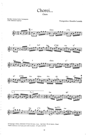 Pixinguinha  score for Clarinet (C)