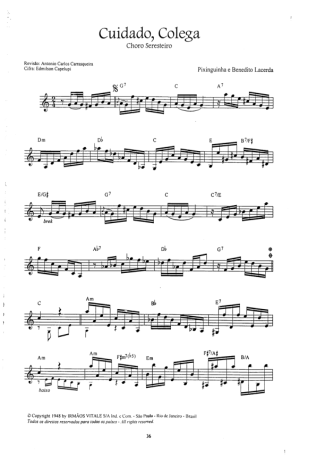 Pixinguinha  score for Clarinet (C)