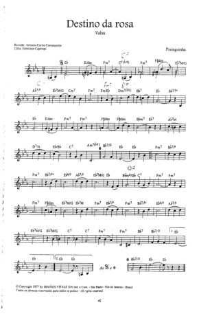 Pixinguinha  score for Clarinet (C)