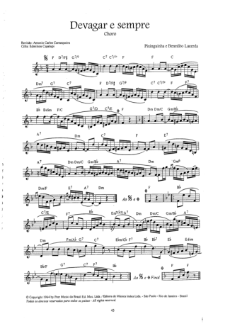 Pixinguinha  score for Flute