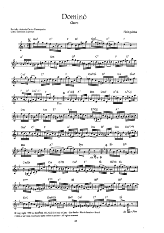 Pixinguinha  score for Flute