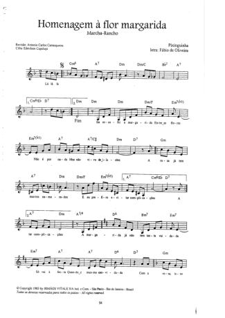 Pixinguinha  score for Mandolin