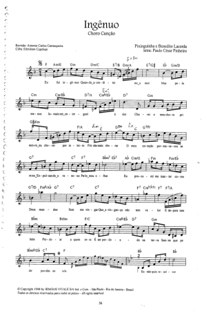 Pixinguinha Ingênuo score for Clarinet (C)