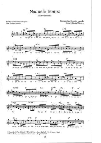 Pixinguinha Naquele Tempo score for Flute