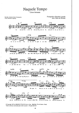 Pixinguinha Naquele Tempo score for Violin