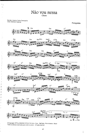 Pixinguinha  score for Clarinet (C)