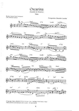 Pixinguinha  score for Clarinet (C)