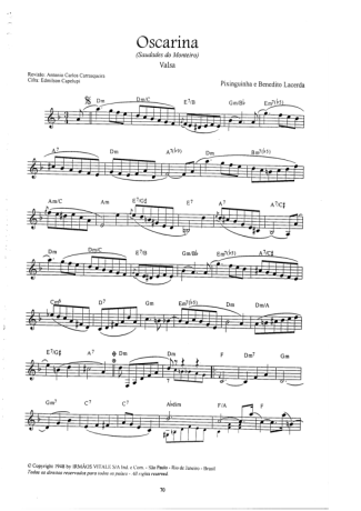 Pixinguinha Oscarina score for Violin