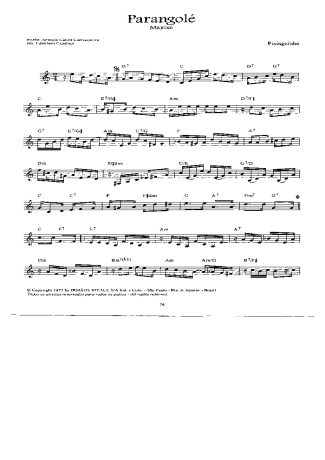 Pixinguinha Parangolé score for Clarinet (C)