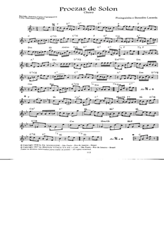 Pixinguinha  score for Mandolin