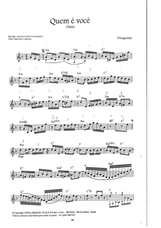 Pixinguinha  score for Mandolin