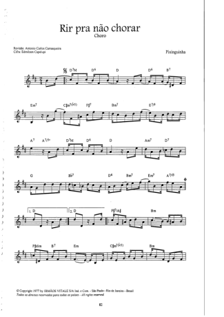 Pixinguinha  score for Flute