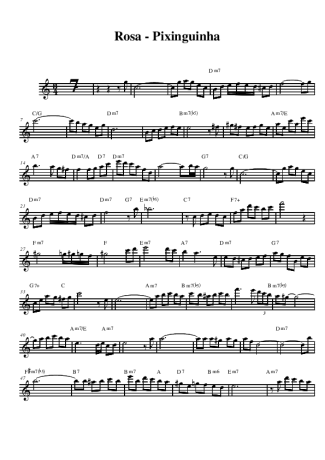 Pixinguinha Rosa score for Alto Saxophone