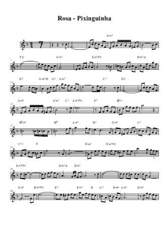 Pixinguinha Rosa score for Clarinet (Bb)