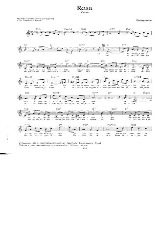 Pixinguinha Rosa score for Clarinet (C)