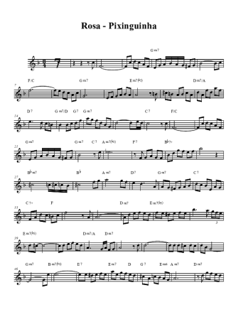 Pixinguinha Rosa score for Tenor Saxophone Soprano (Bb)