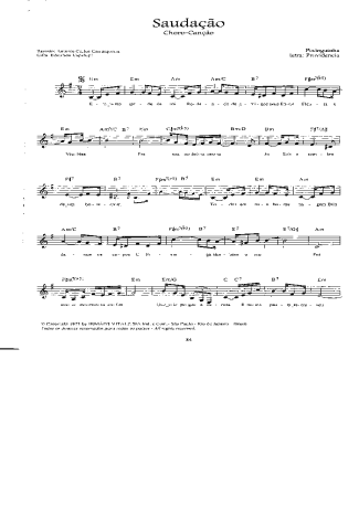 Pixinguinha Saudação score for Flute