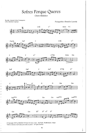 Pixinguinha  score for Clarinet (C)