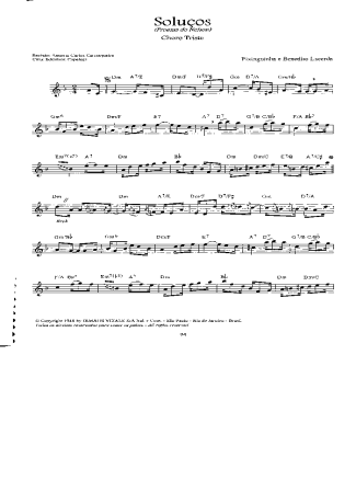 Pixinguinha Soluços score for Violin