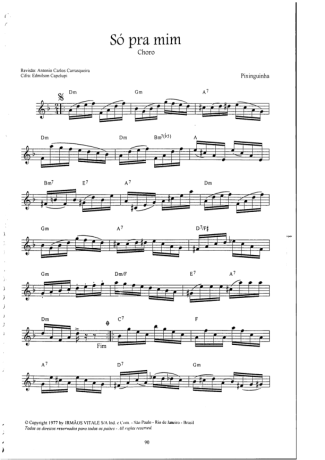 Pixinguinha Só Pra Mim score for Clarinet (C)