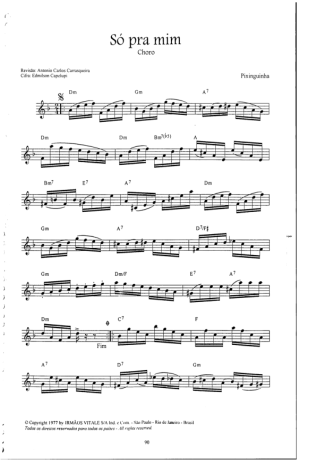 Pixinguinha  score for Clarinet (C)