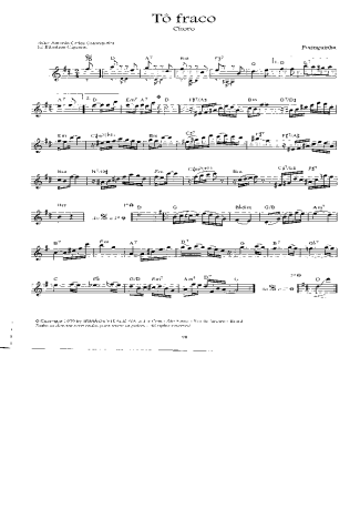Pixinguinha Tô Fraco score for Flute