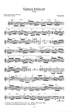 Pixinguinha Vamos Brincar score for Violin