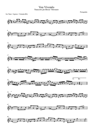 Pixinguinha  score for Clarinet (Bb)