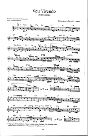 Pixinguinha  score for Clarinet (C)